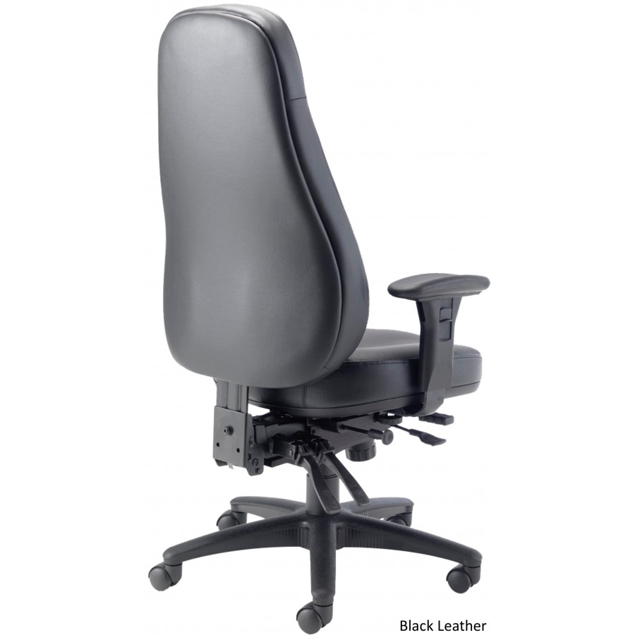 Cheetah Leather 24hr Heavy Duty Office Chair